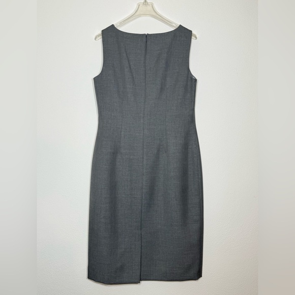 Kasper Women's Gray Sleeveless Sheath Dress Size 6 Like New - Picture 2 of 6